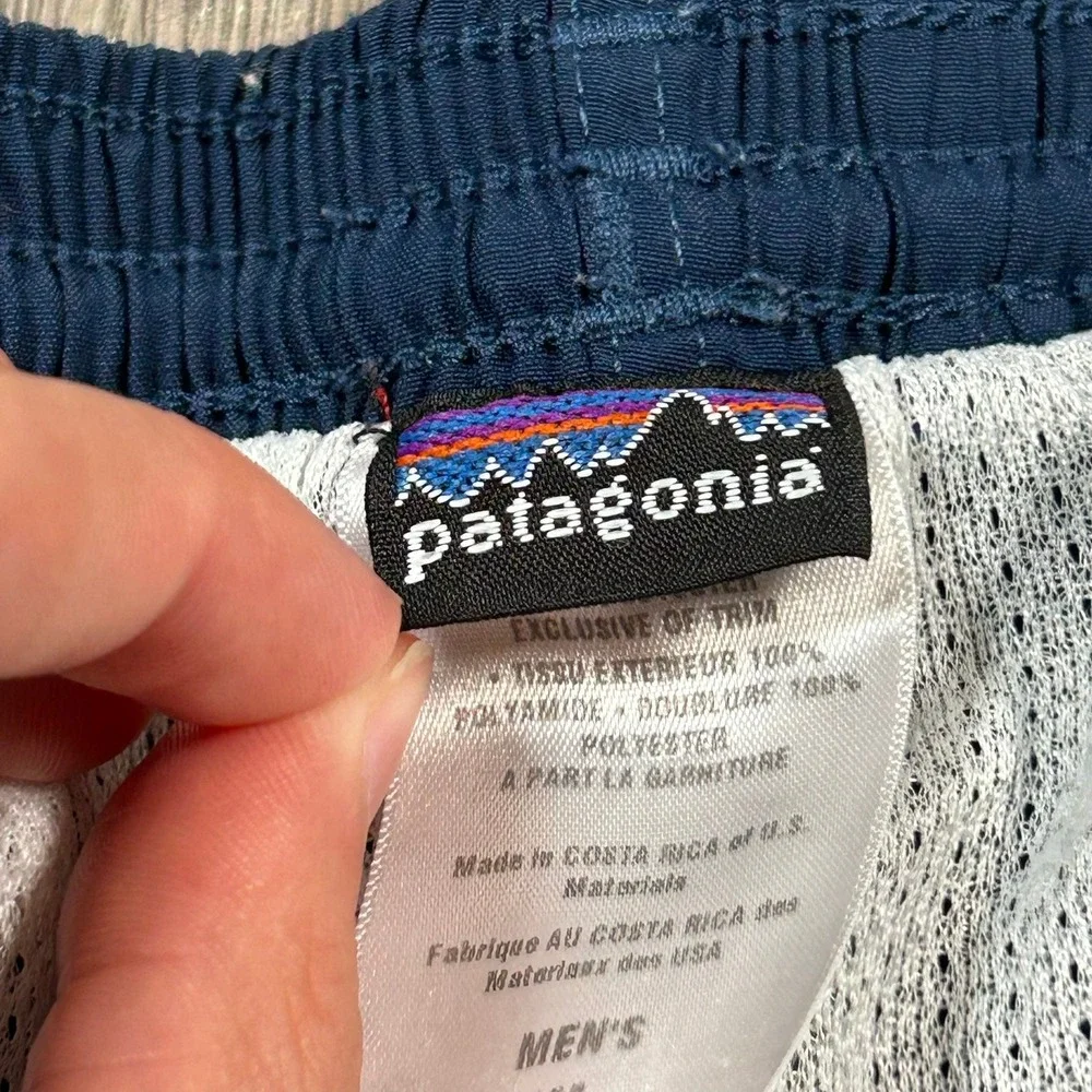 Patagonia Baggies Shorts XL Blue Mesh Lined Nylon Swim Trunks Mens 5